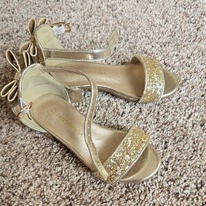 Gold Glitter Women's Sandals
